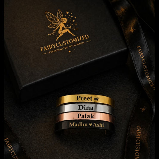 Customized Name Kada Bracelet – Personalized Couple Gift