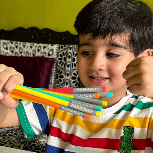 Customized Name Pencils – Colorful Personalized Pencil Set for Kids