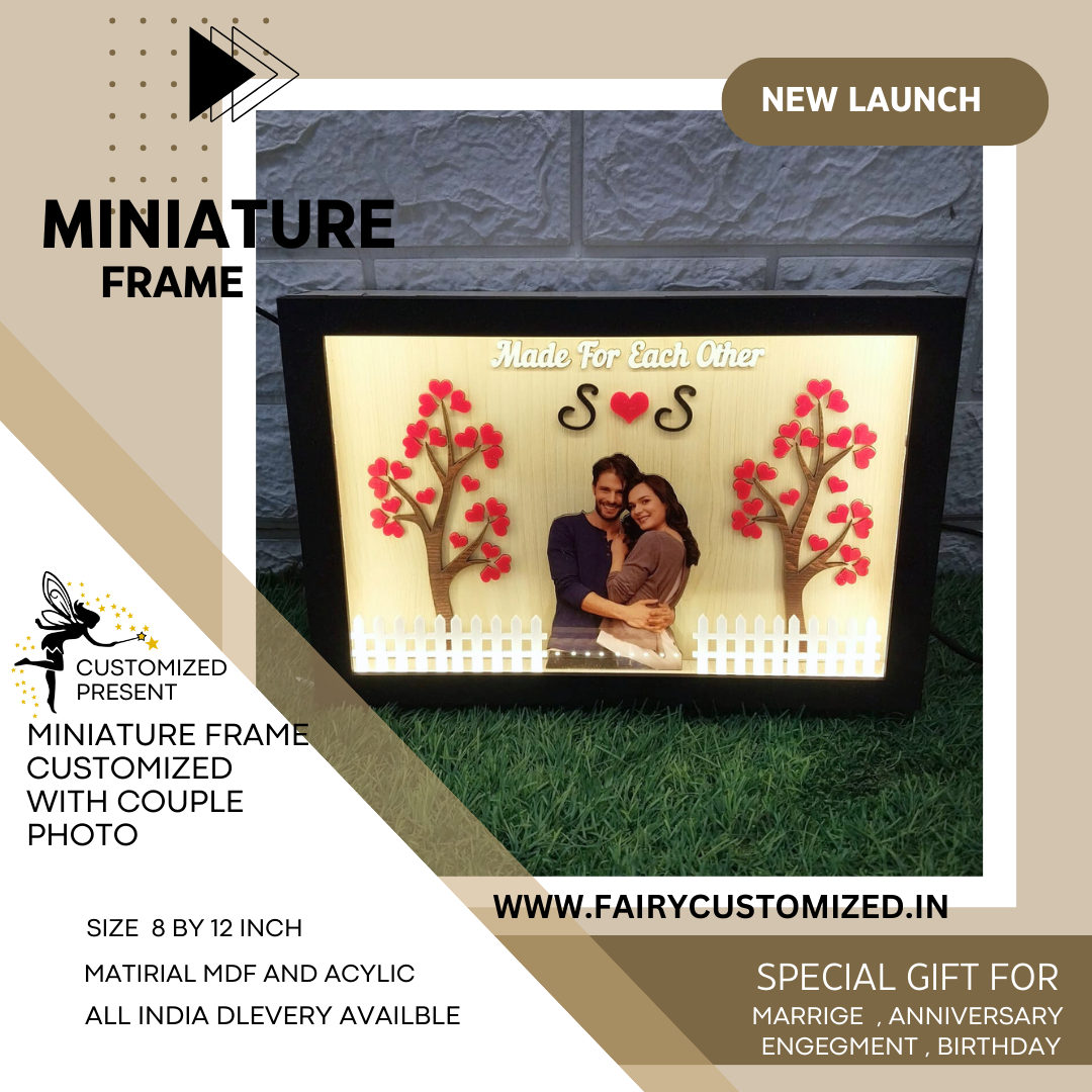 Personalized 3d Miniature Frame