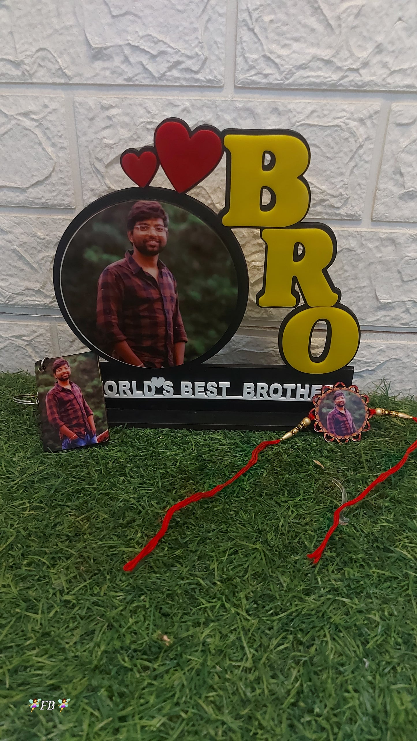 Bro Table top  With Rakhi and key chain