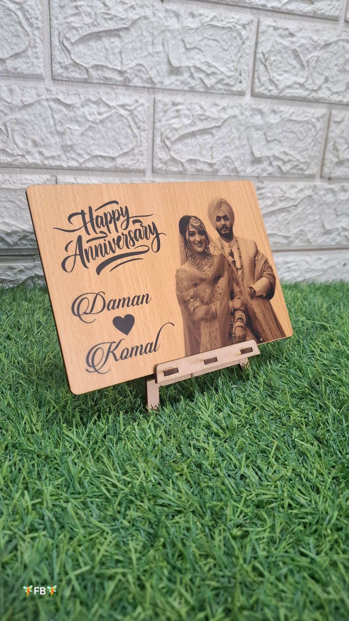 Customized Wooden Photo Frame with stand