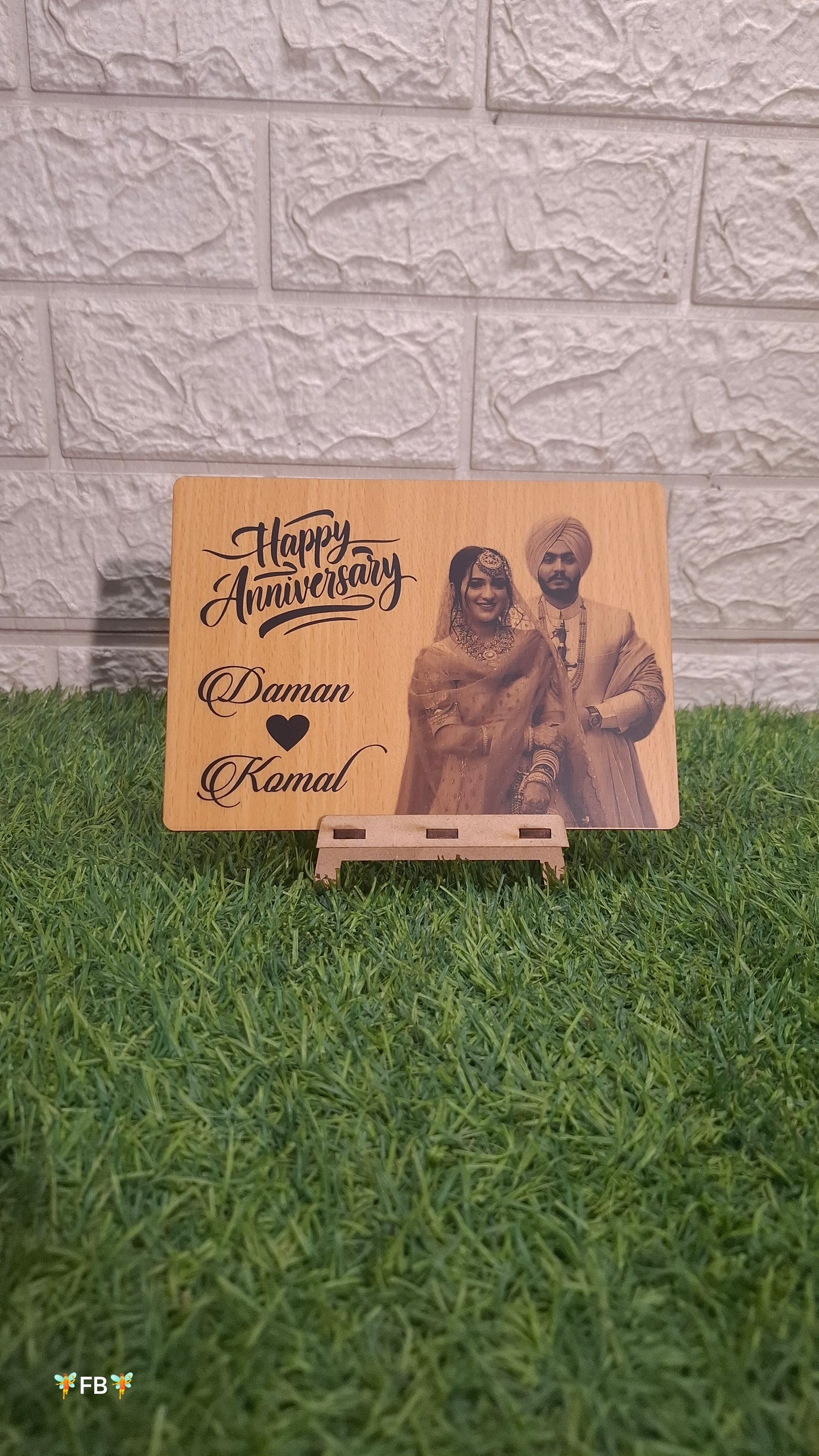 Customized Wooden Photo Frame with stand