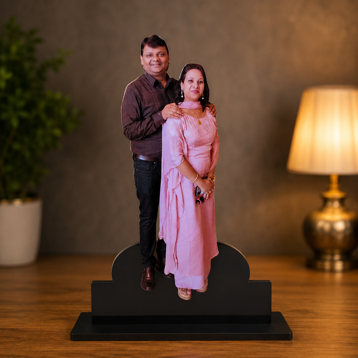 Customized Couple Table Top | Personalized Photo Stand Gift