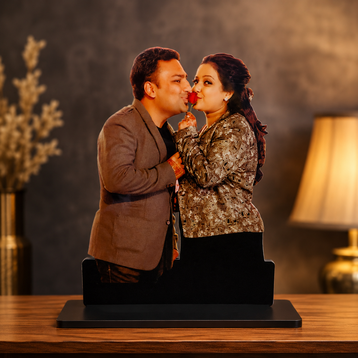 Customized Couple Table Top | Personalized Photo Stand Gift