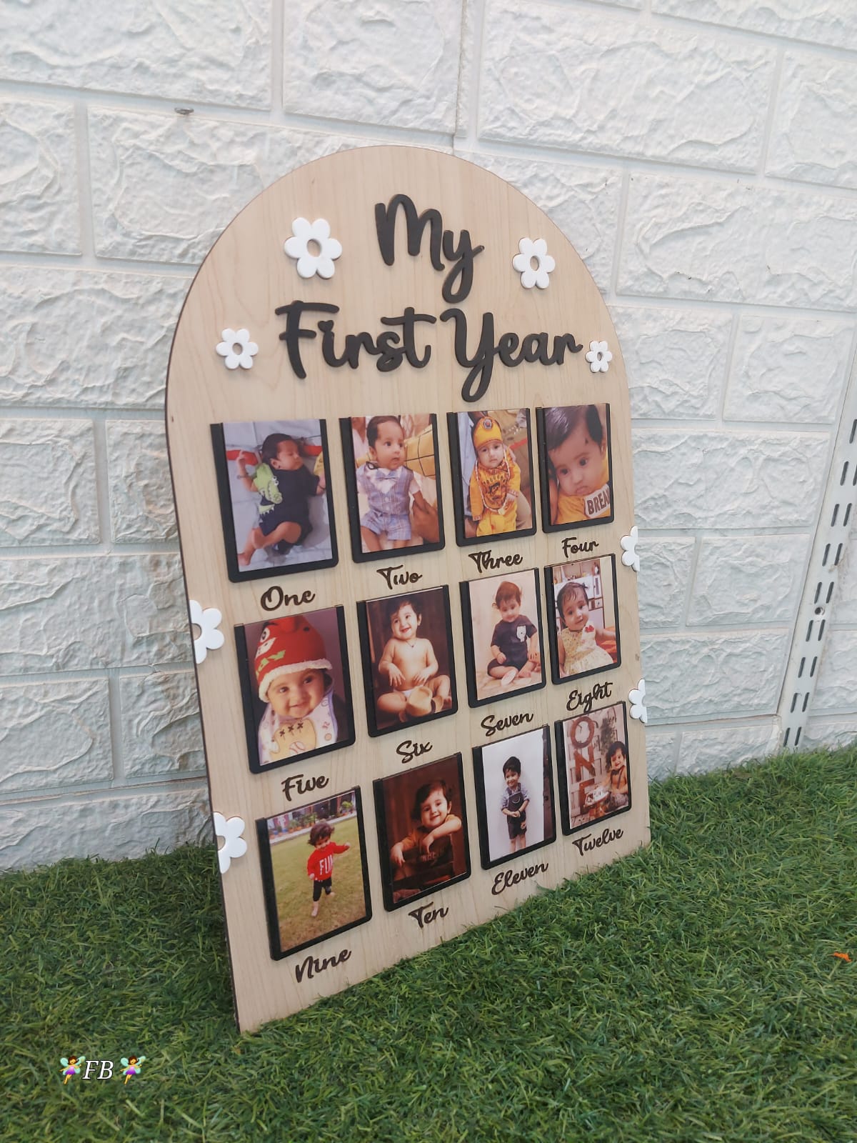 My First Year Baby Frame - Fairycustomized