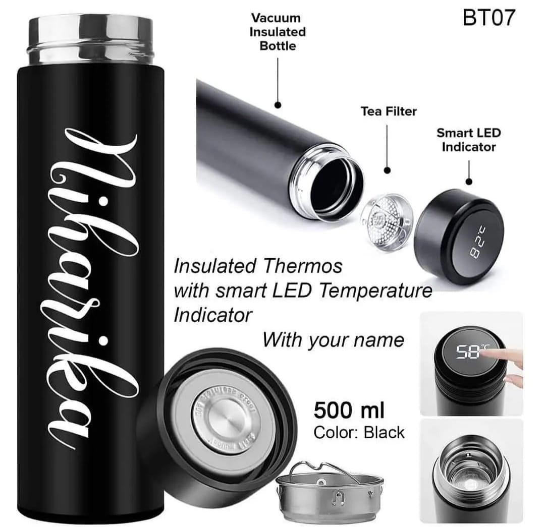 Customized Temperature Water Bottle