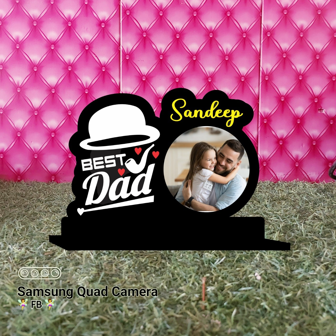 PERSONLIZED FATHER DAY TABLE TOP WITH NAME