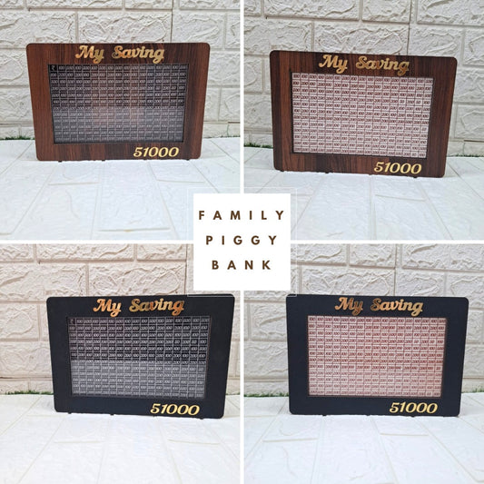 Customized “My Saving” Challenge Piggy Bank