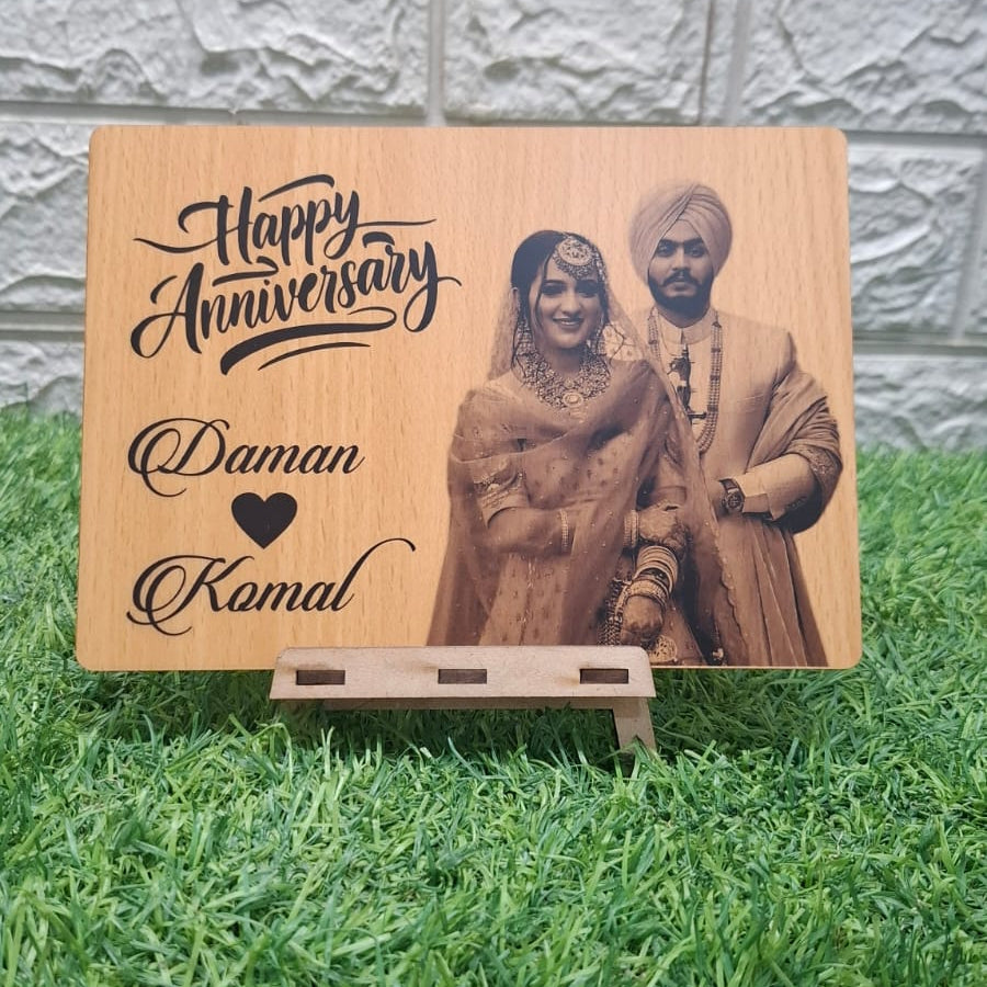 Customized Wooden Photo Frame with stand