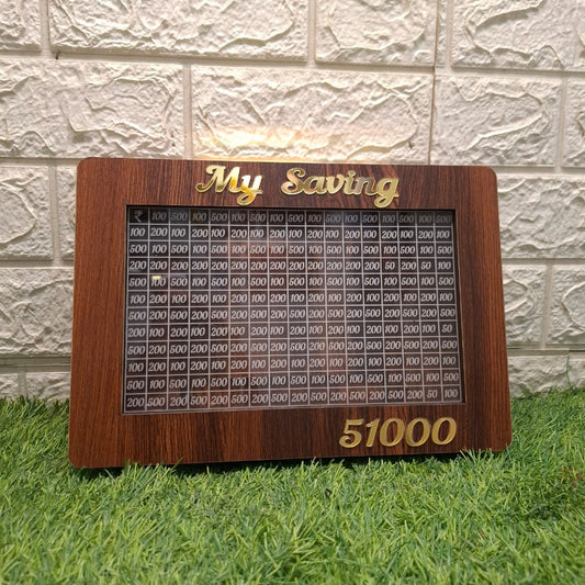 Customized “My Saving” Challenge Piggy Bank