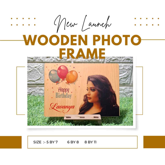 Customized Wooden Photo Frame with stand