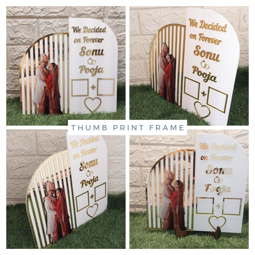 Personalized thump print  Frame