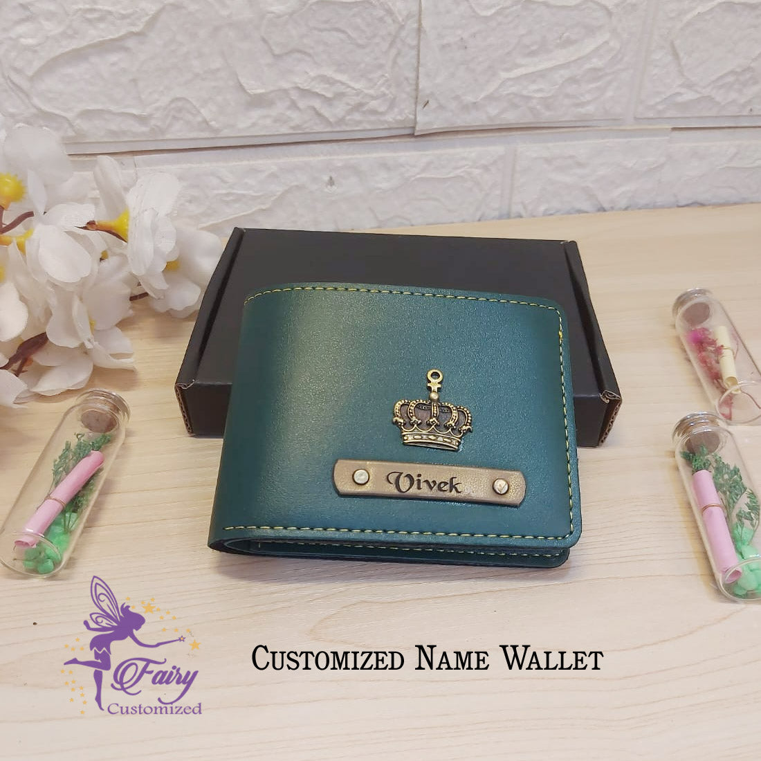 Personalized  Leather Men's Wallet - Fairycustomized