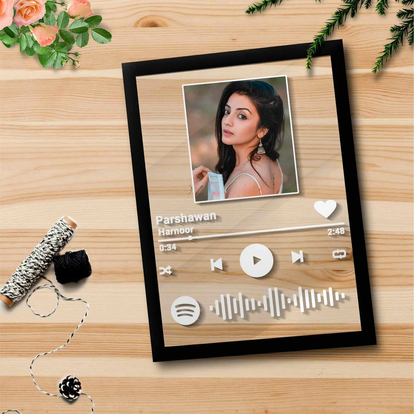 SPOTIFY SONG PLAQUE WITH FRAME - Fairycustomized