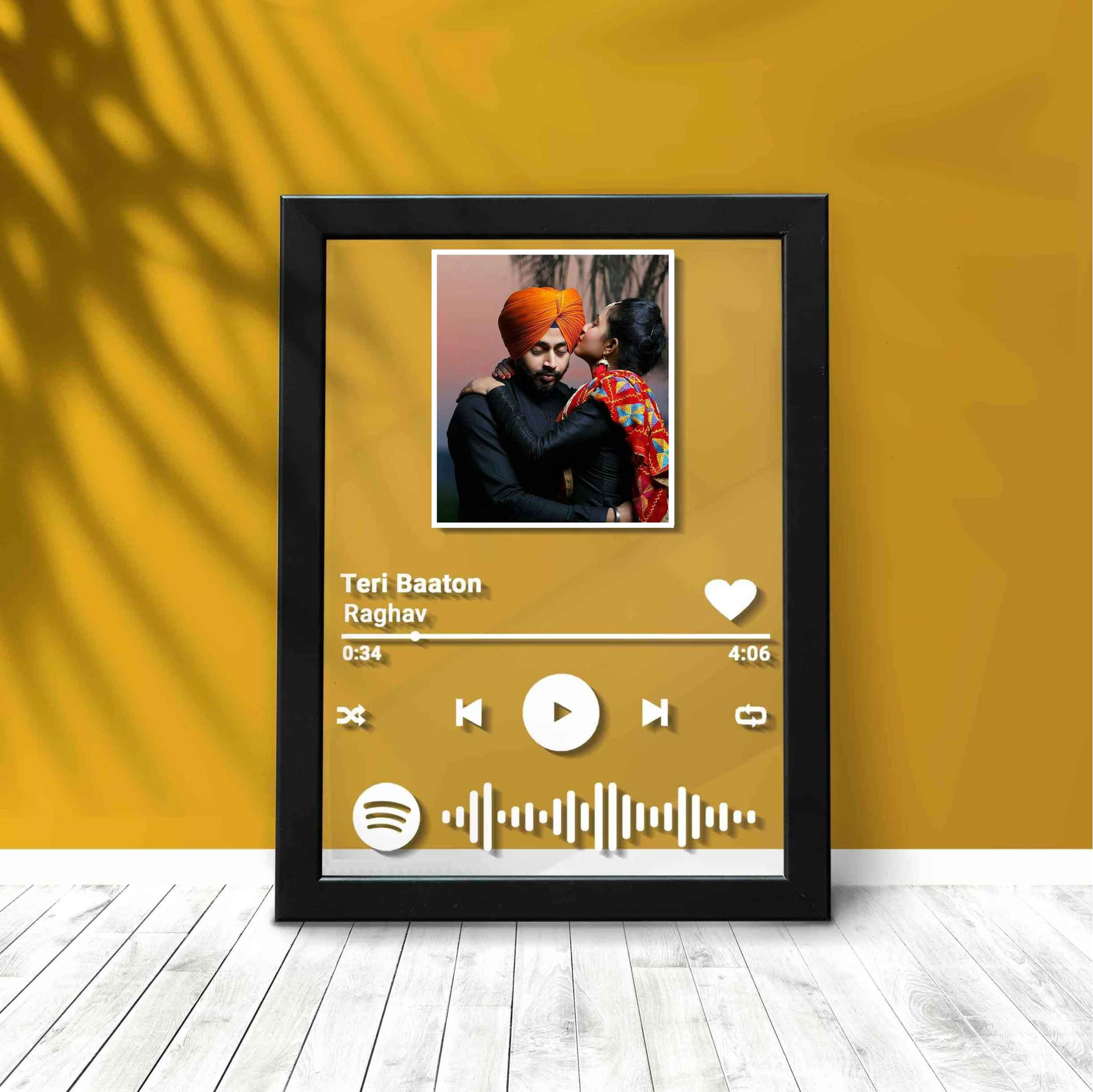 SPOTIFY SONG PLAQUE WITH FRAME Fairycustomized