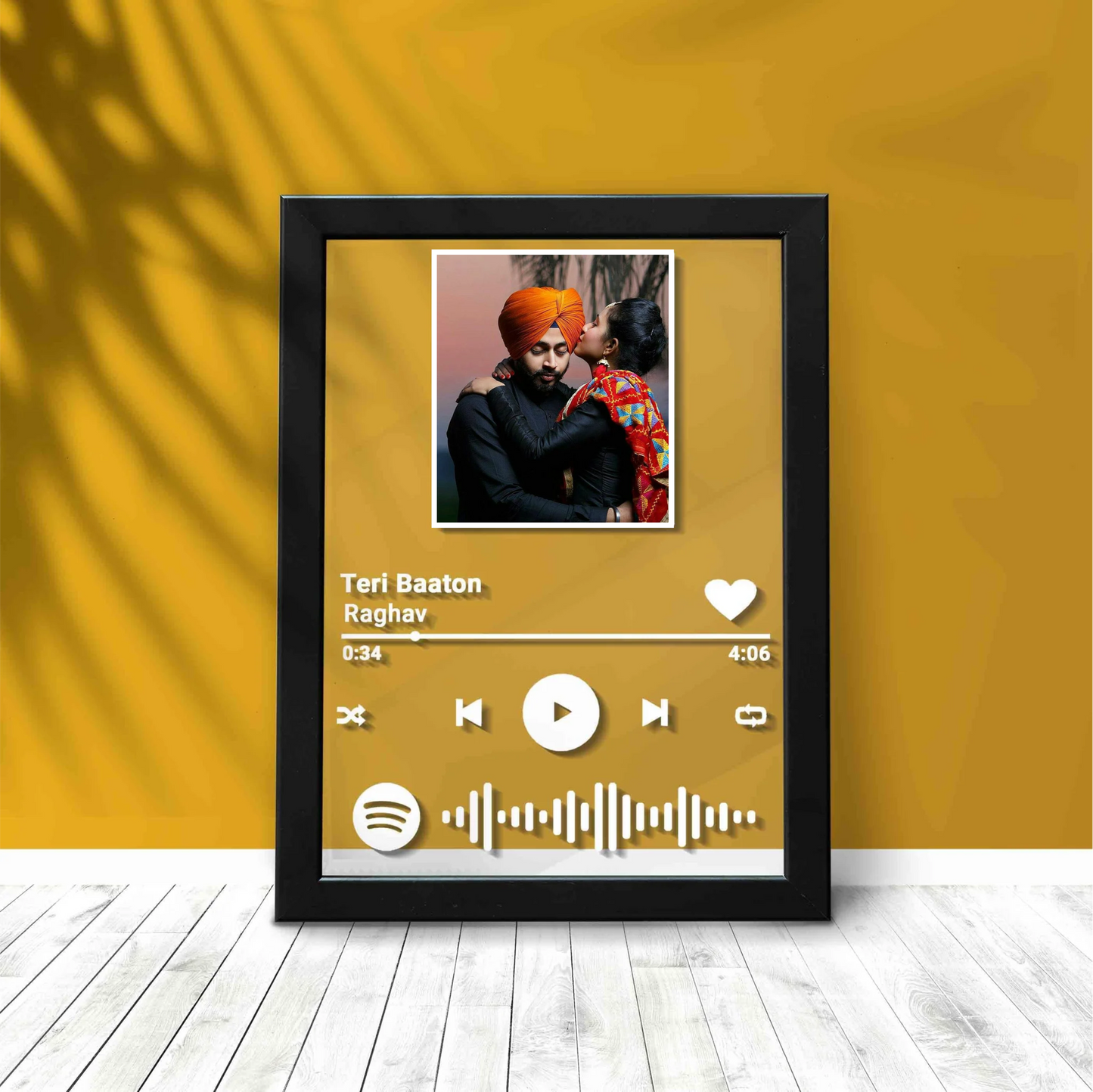 SPOTIFY SONG PLAQUE WITH FRAME - Fairycustomized