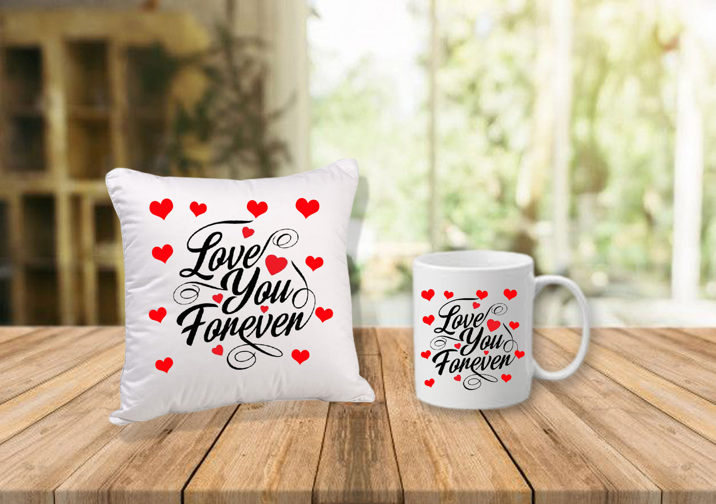 Valentine's special Cushion & Mug Love Combo