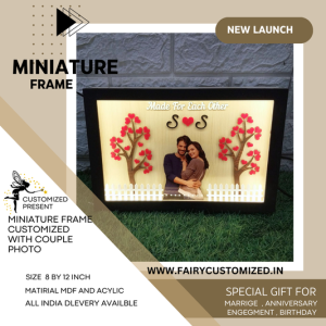 Personalized Miniature Frame with Couple Photo