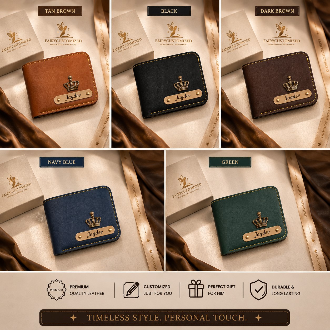 Personalized Name Wallet – Premium Pu Leather Gift for Him - Image 7