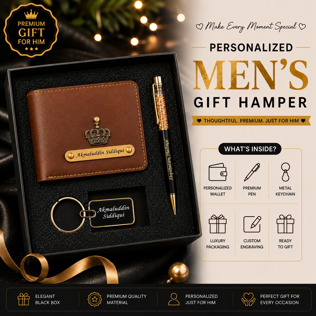 Personalized Men's Gift Hamper - Image 3