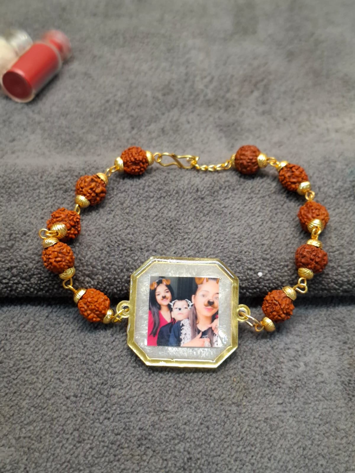 Personalized Resin Photo Rakhi & Bhabi Rakhi