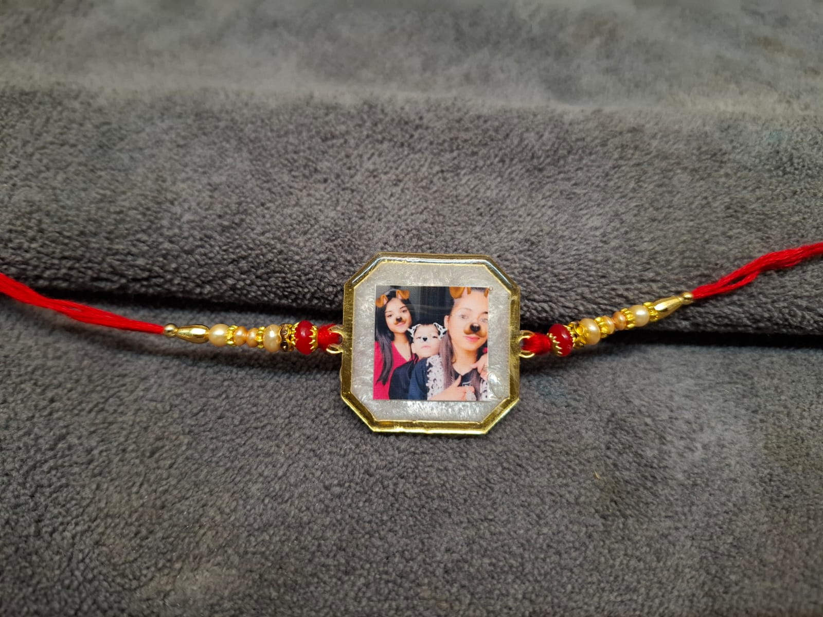 Personalized Resin Photo Rakhi & Bhabi Rakhi - Image 7