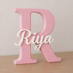 3D Personalized Name Letter with Custom Name