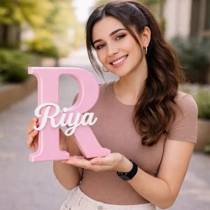 3D Personalized Name Letter with Custom Name