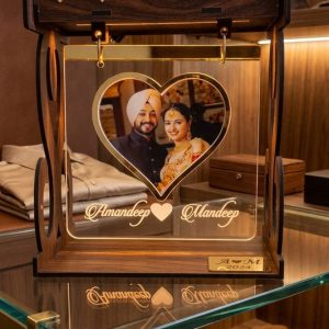 Customized Photo Hanging Table Top with Hidden LED Light
