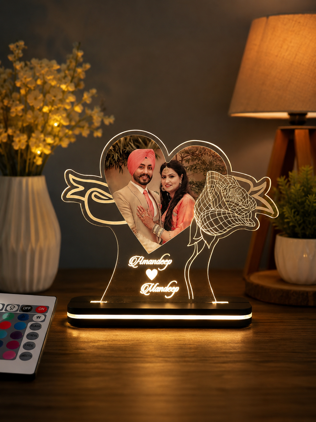 Personalized Acrylic LED Table Top - Image 3