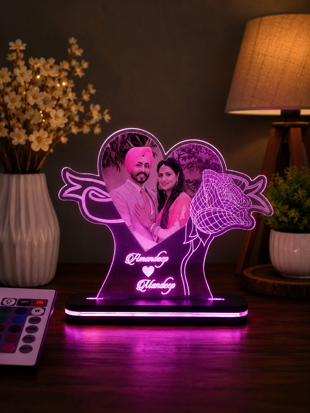 Personalized Acrylic LED Table Top - Image 2
