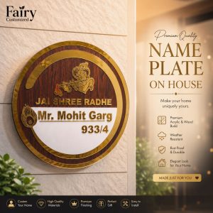 Name plate on house