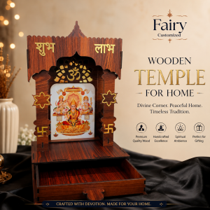 Wooden Home Temple (Mandir)